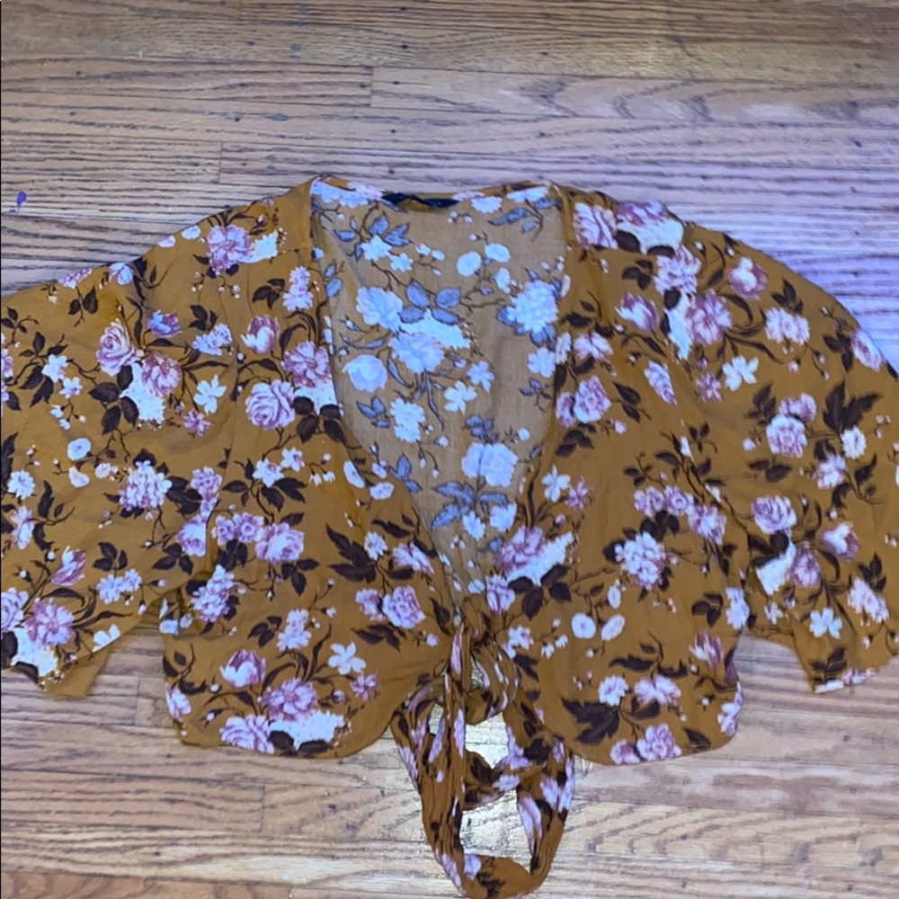 Ae wrap top/shawl blouse